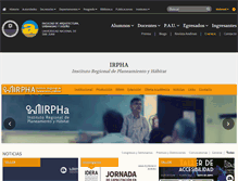 Tablet Screenshot of irpha.unsj.edu.ar