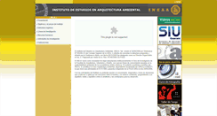 Desktop Screenshot of ineaa.faud.unsj.edu.ar