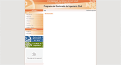 Desktop Screenshot of doctoradocivil.unsj.edu.ar